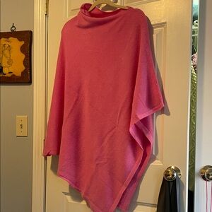 Elegant Pink Women's Poncho